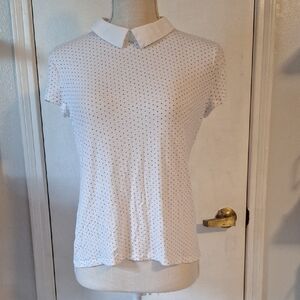 Black and White Polka Dot Blouse